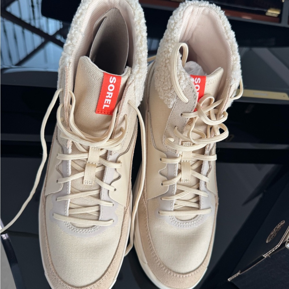 Sorel Women's Cream High-Top Sneakers